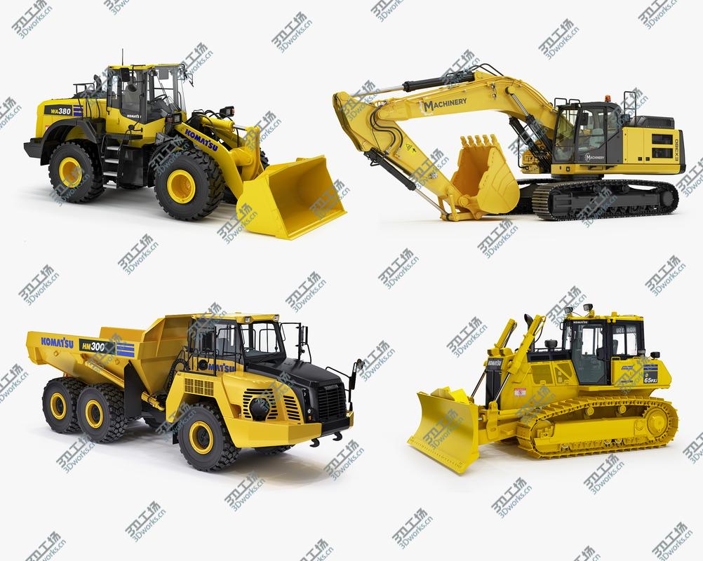 images/goods_img/2021040162/3D Collection Heavy Construction Machinery model/1.jpg